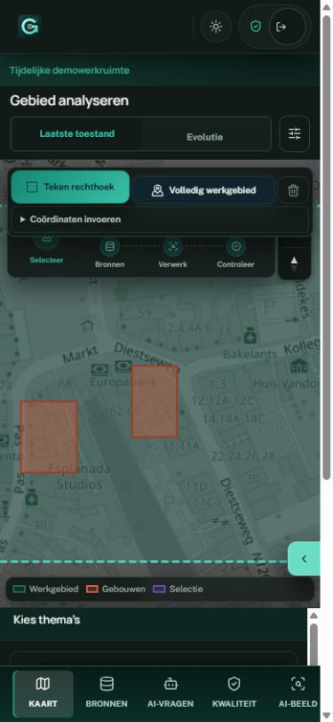 GeoIntel mobiele werkruimte