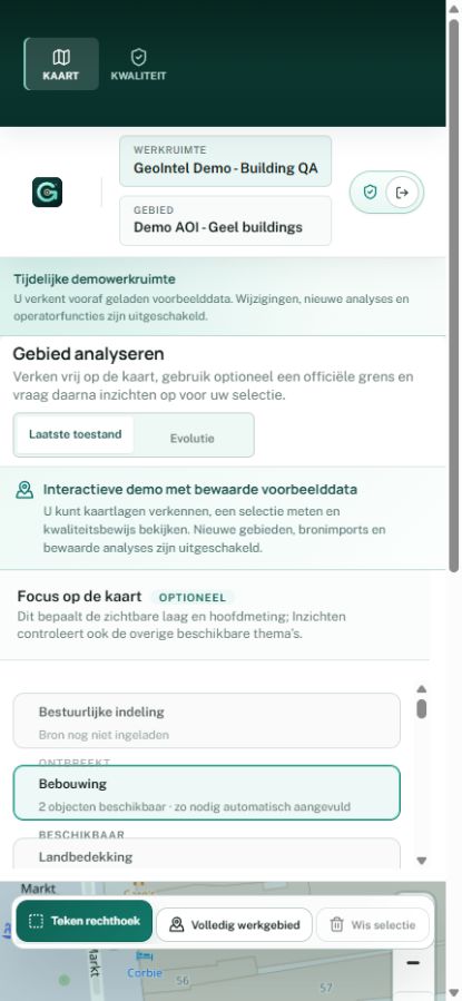 GeoIntel mobiele werkruimte